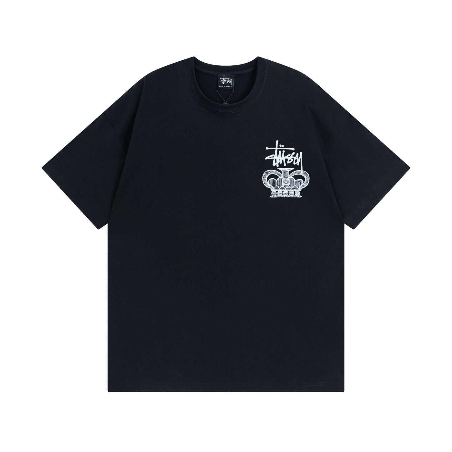 Stussy One World One Love Black Tee