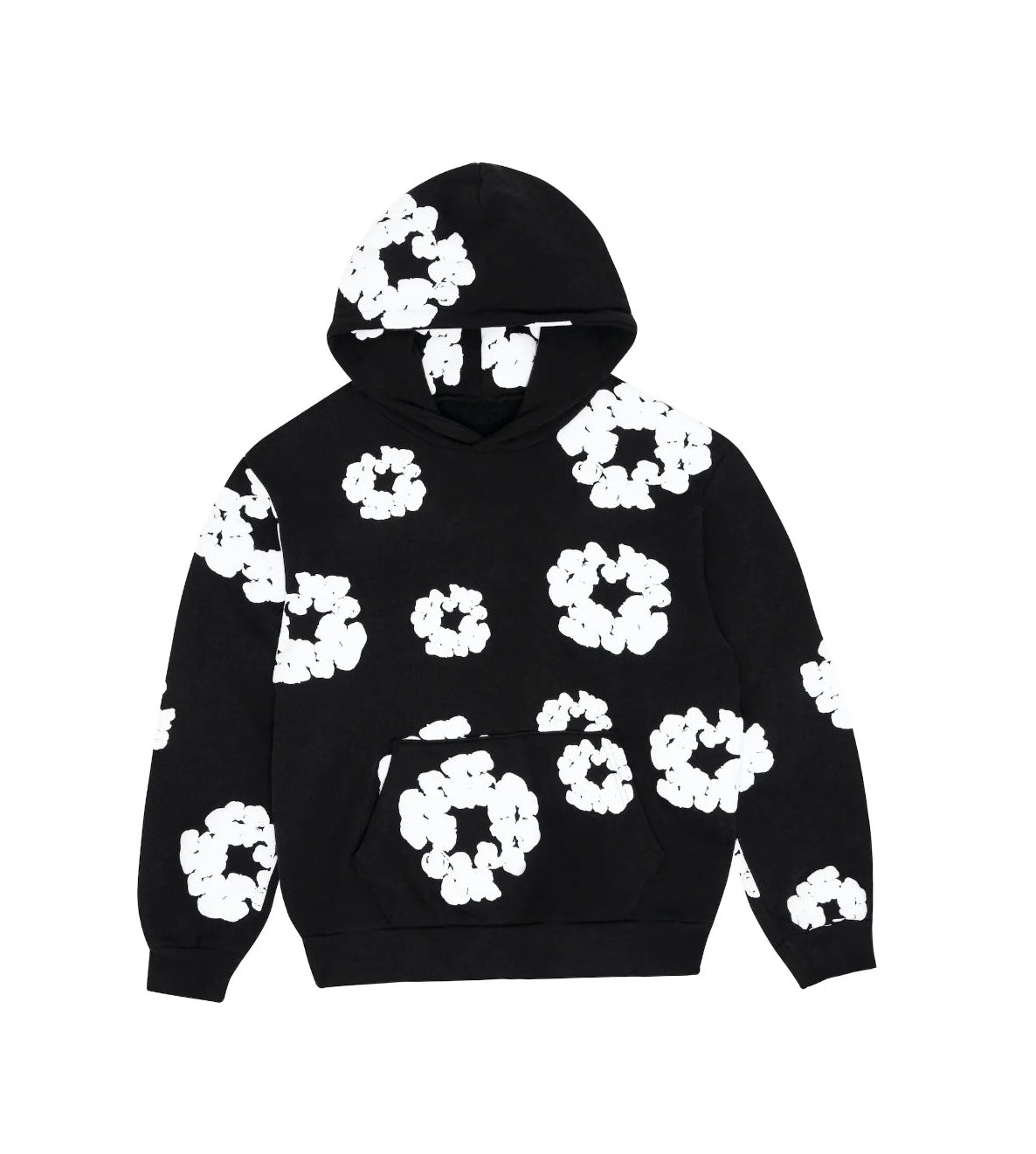 Denim Tears Cotton Wreath Black Hoodie