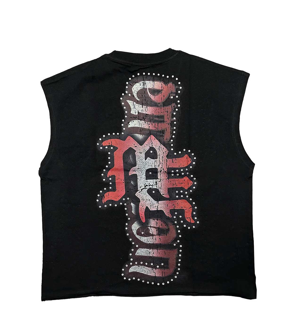 Mixed Emotions Sleeveless Angel Rhine Stone