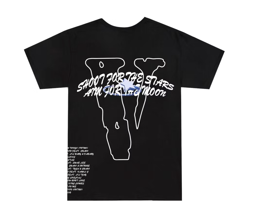 Vlone Pop Smoke Track list Tee