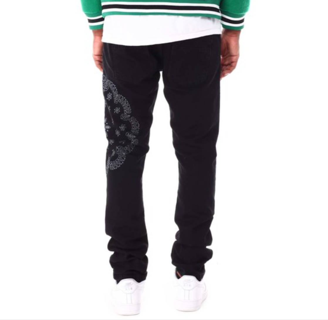 Cross Paisley Pattern Jean