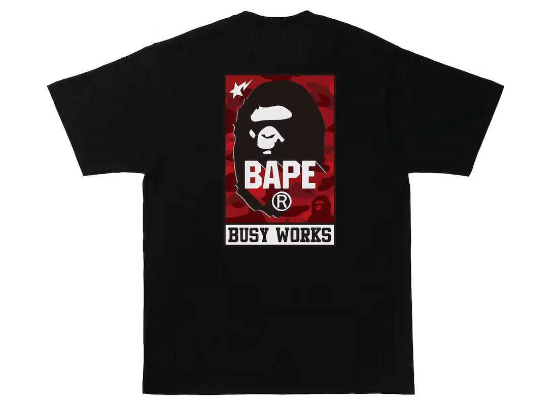 BAPE Color Camo BAPE Busy Works Tee
