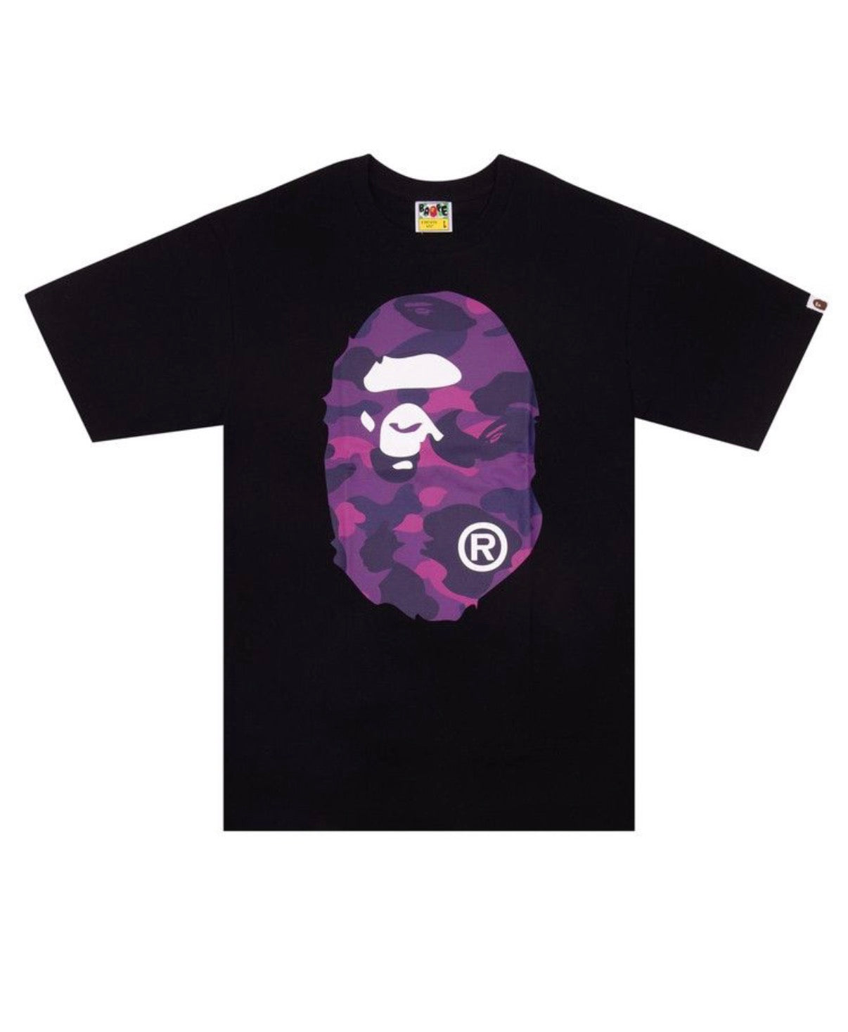 Bape Black Purple College Tee