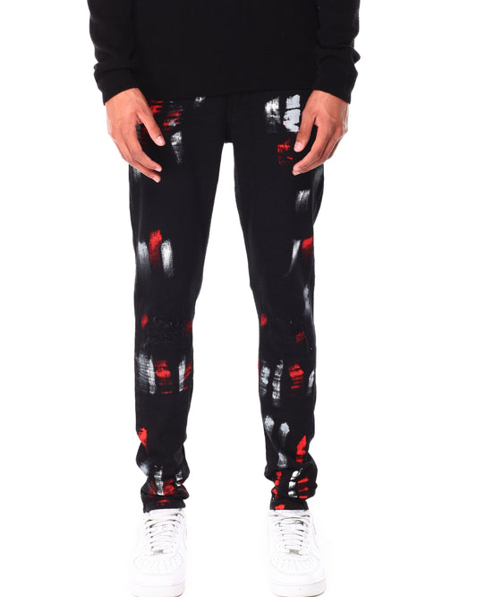 Multi Paint Splash Premium Denim Jean