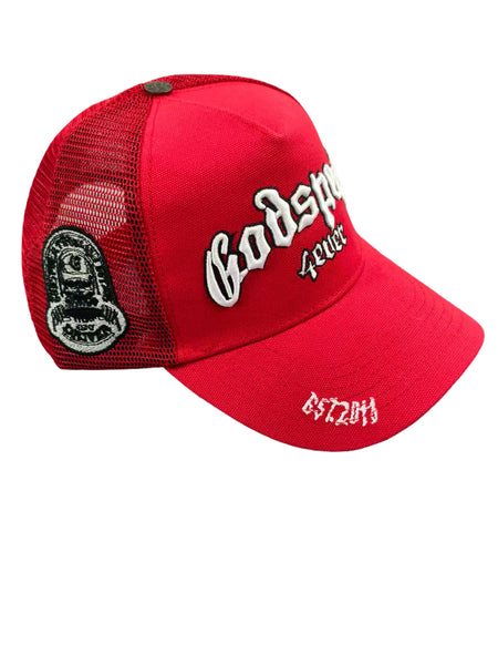Godspeed Red Trucker Hat
