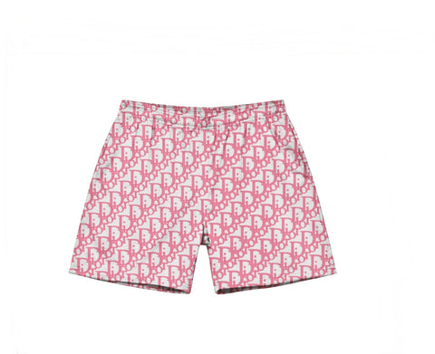 Pink Dior Mesh Shorts
