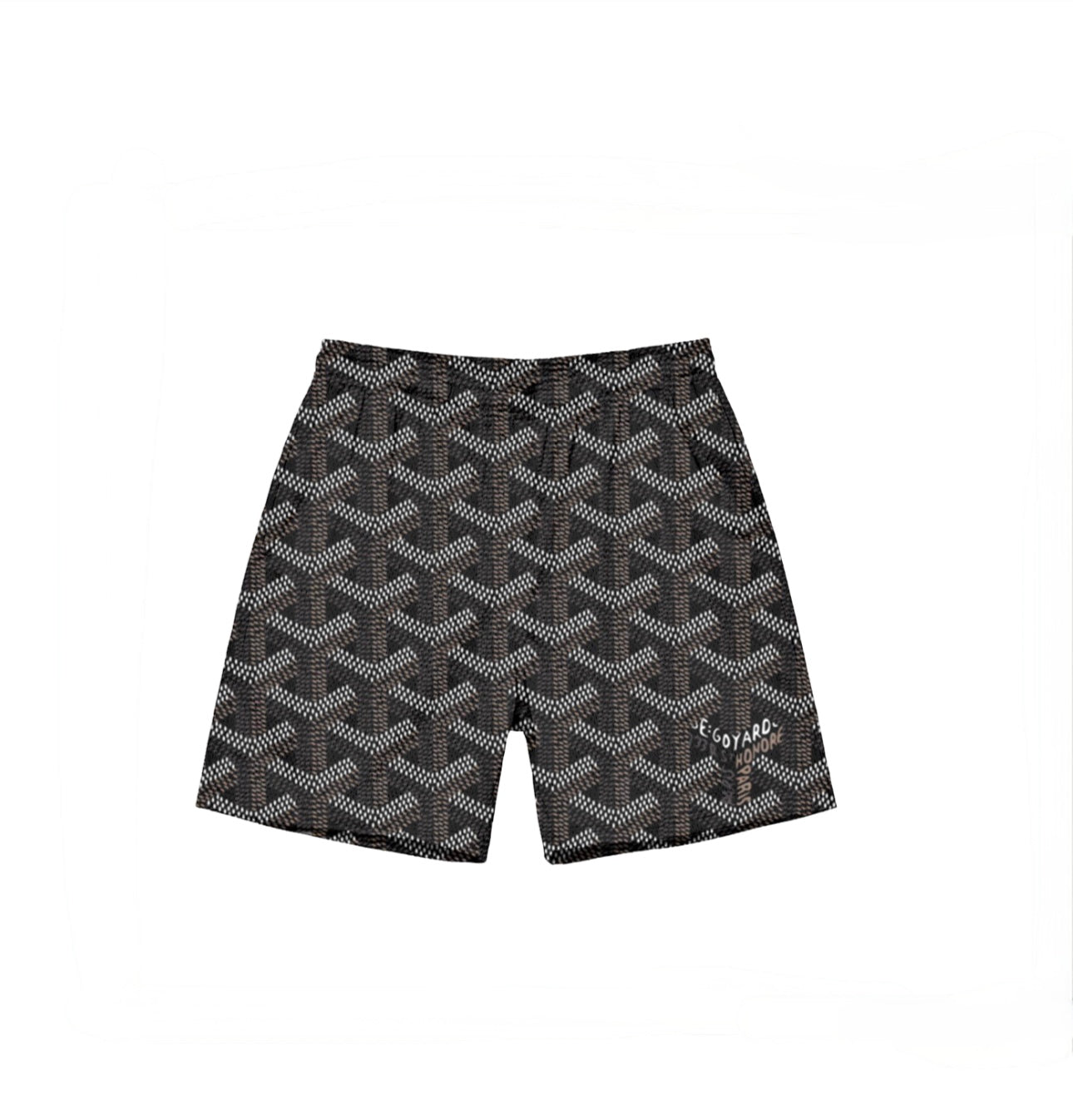 Black Goyard Mesh Shorts