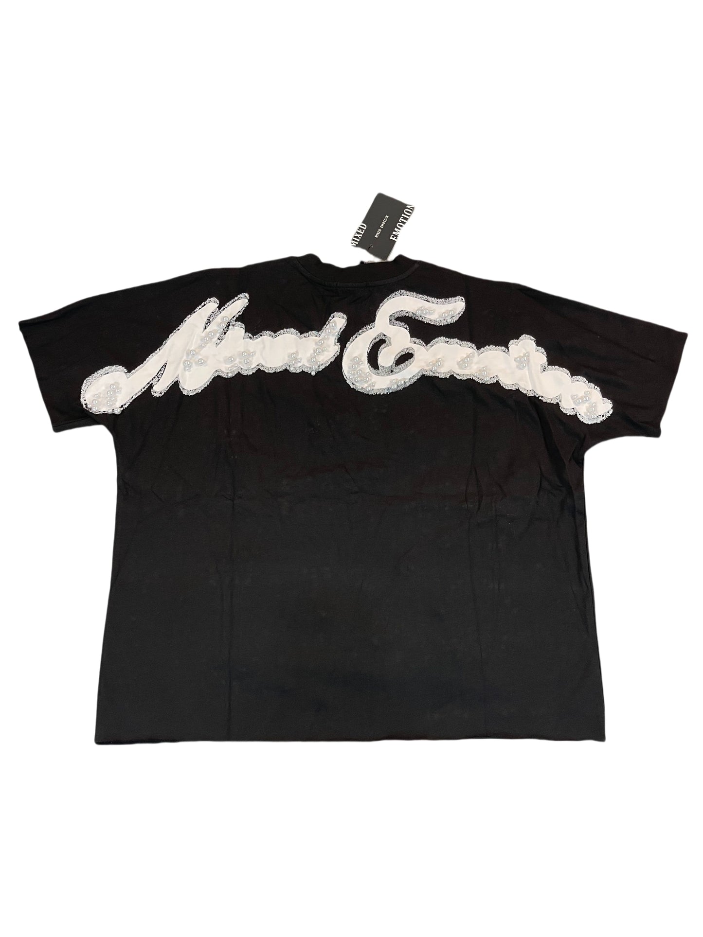 Mixed Emotions Black Pearl Cupid Cropped Tee