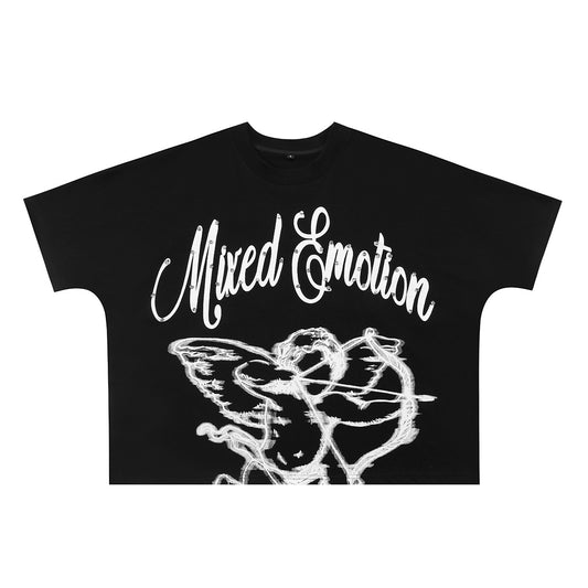 Mixed Emotions Cropped Angel Diamond Tee