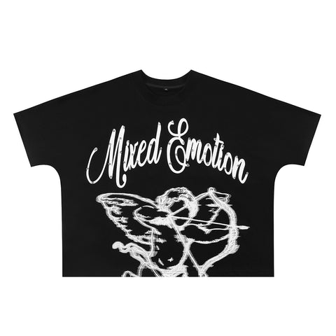 Mixed Emotions Cropped Angel Diamond Tee