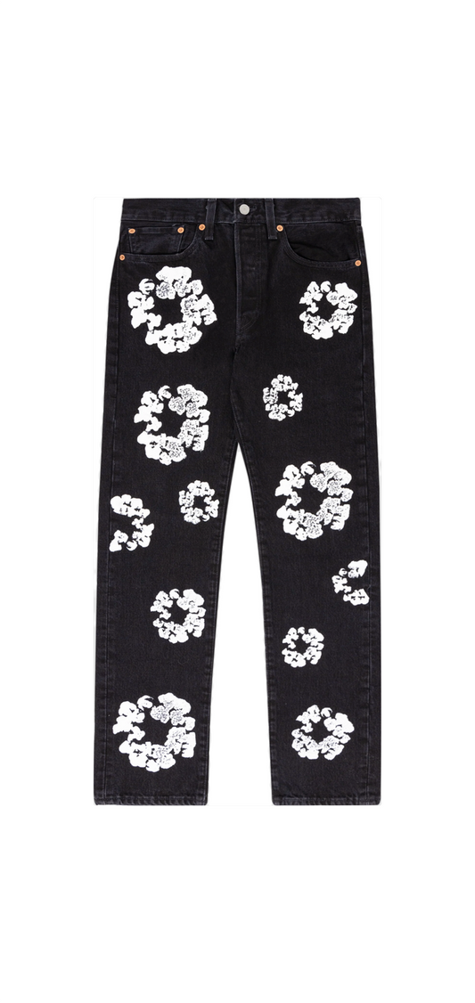 Denim Tears Black Wreath Jeans