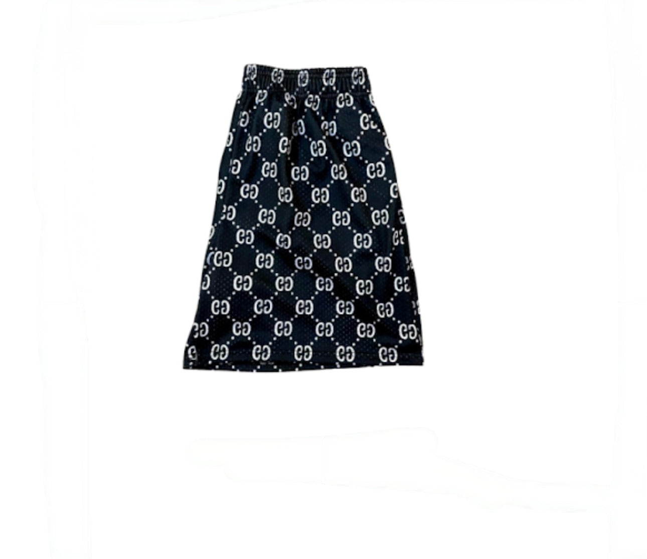 Black & White Gs Mesh Shorts