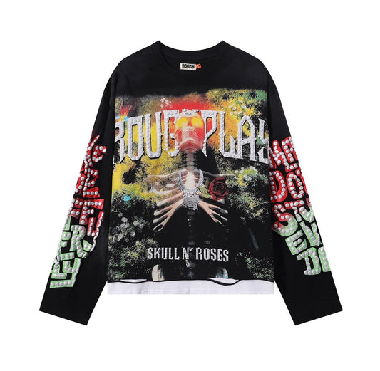 Rough Play Skull & Roses Long Sleeve