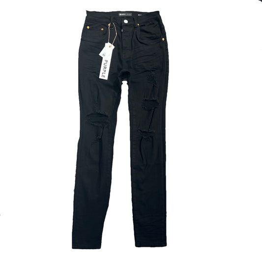 Purple Brand Black Rip Jeans