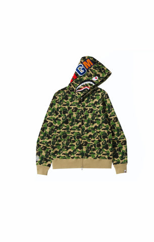 BAPE Camo Shark Full Zip Up Hoodie