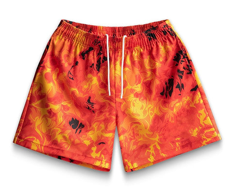 Flames Mesh Shorts