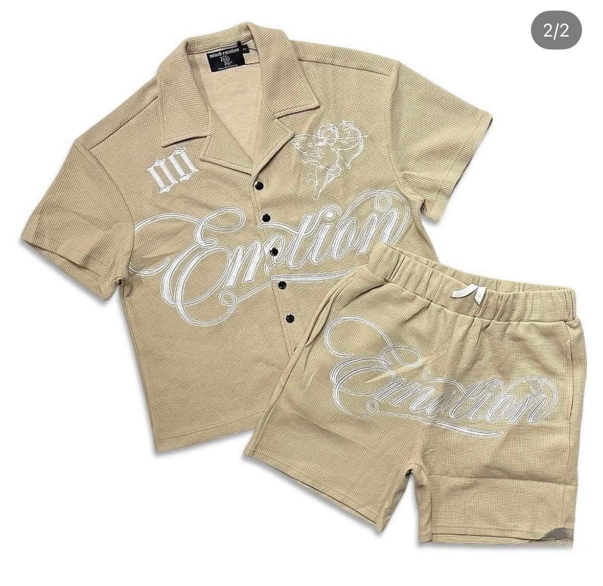 Mixed Emotions Tan Suit