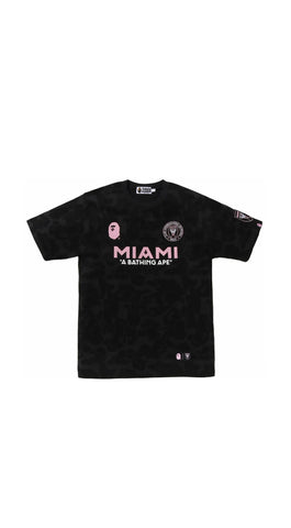 Bape x Inter Miami CF Camo Tee Black