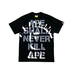 Bape Spray Print College black / white