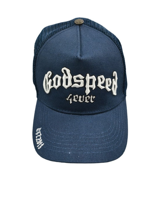 Godspeed 4Ever Navy Trucker Hat
