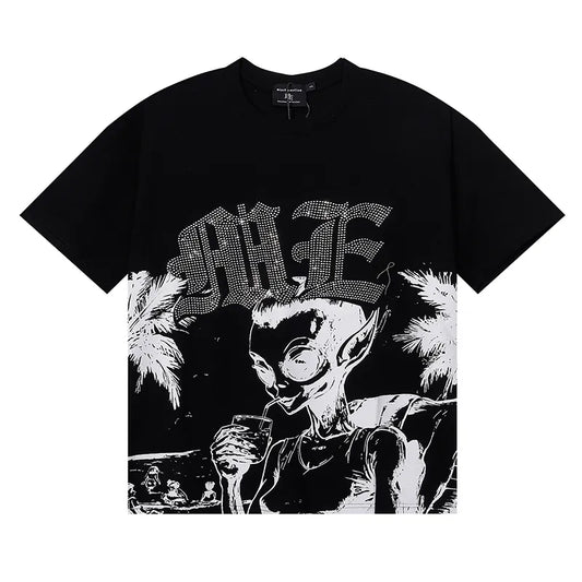 Mixed Emotions Alien Rhinestone Tee