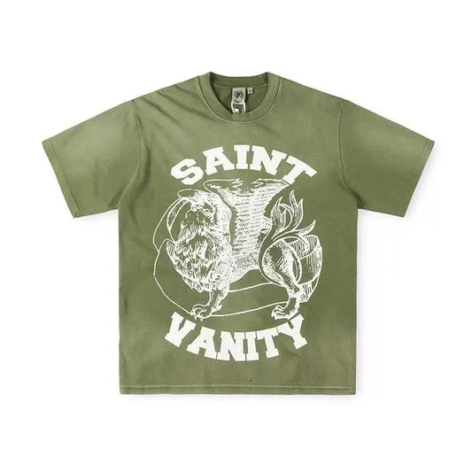 Saint Vanity Olive Griffen Tee