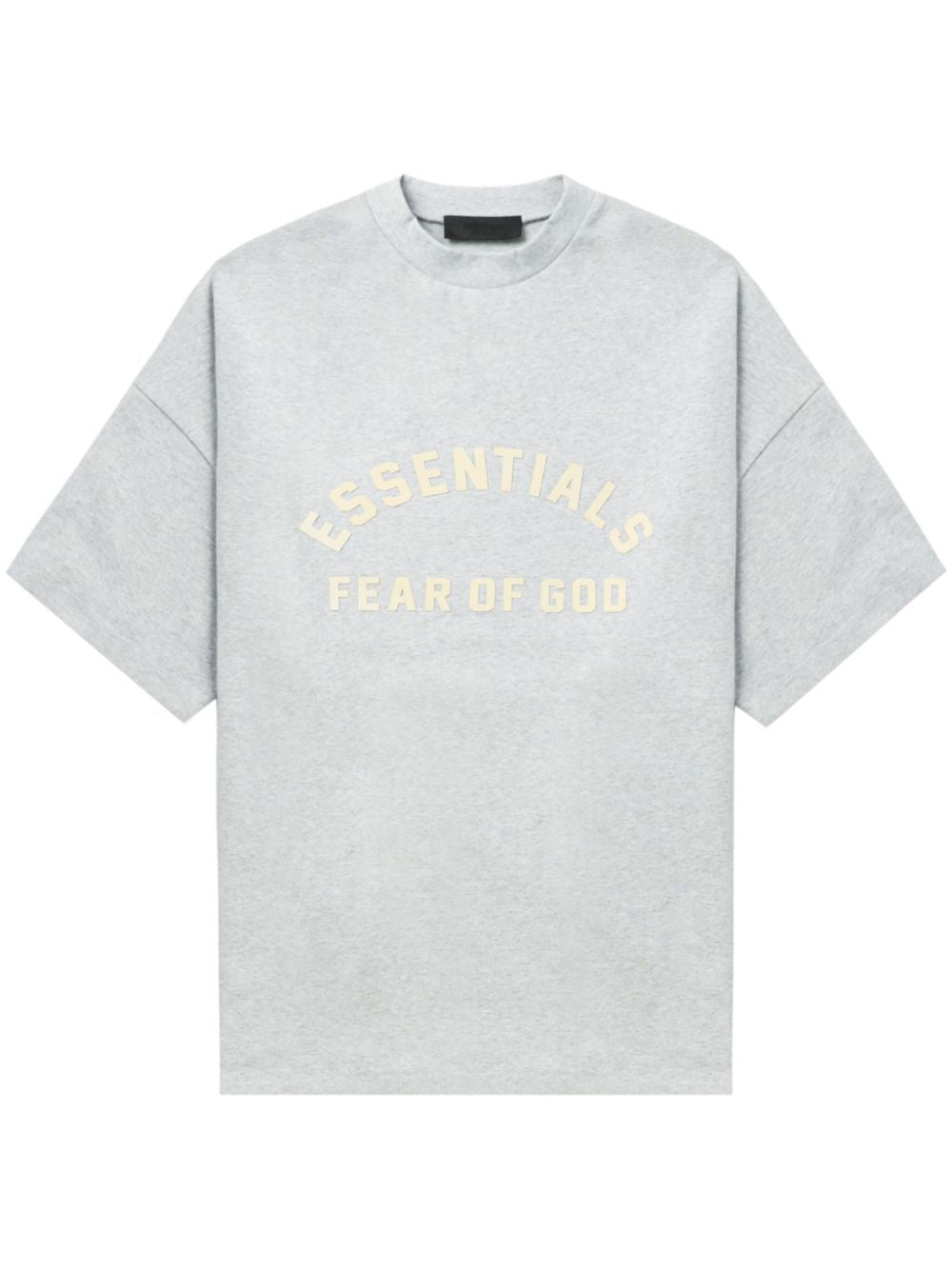Essentials Heather Grey Cream Tee