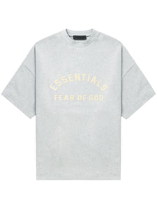 Essentials Heather Grey Cream Tee