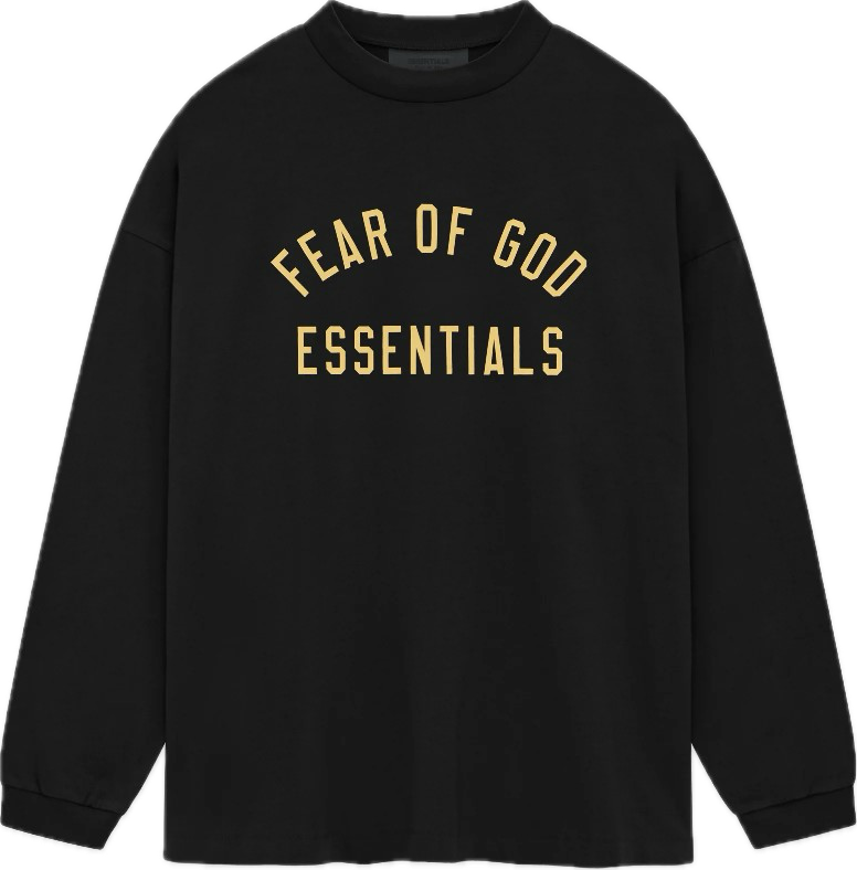 Essentials Off Black Long Sleeve Tee