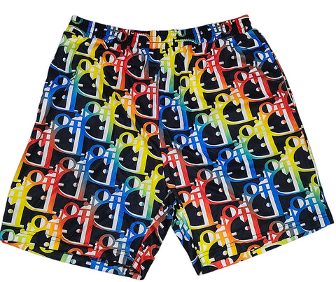 Rainbow Dior Mesh Shorts