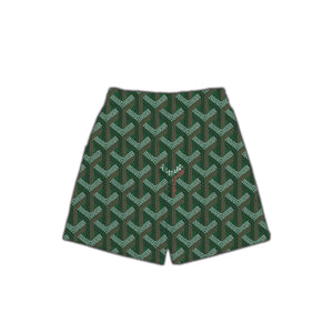 Forrest Green Goyard Mesh Shorts
