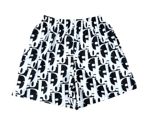 Dior Black White Mesh Shorts