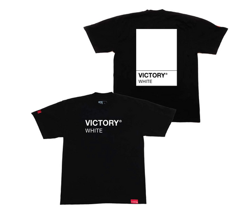 Victory White Pantone T-shirt - Black