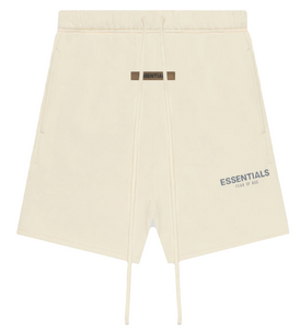 Essentials Eggshell Cotton Shorts