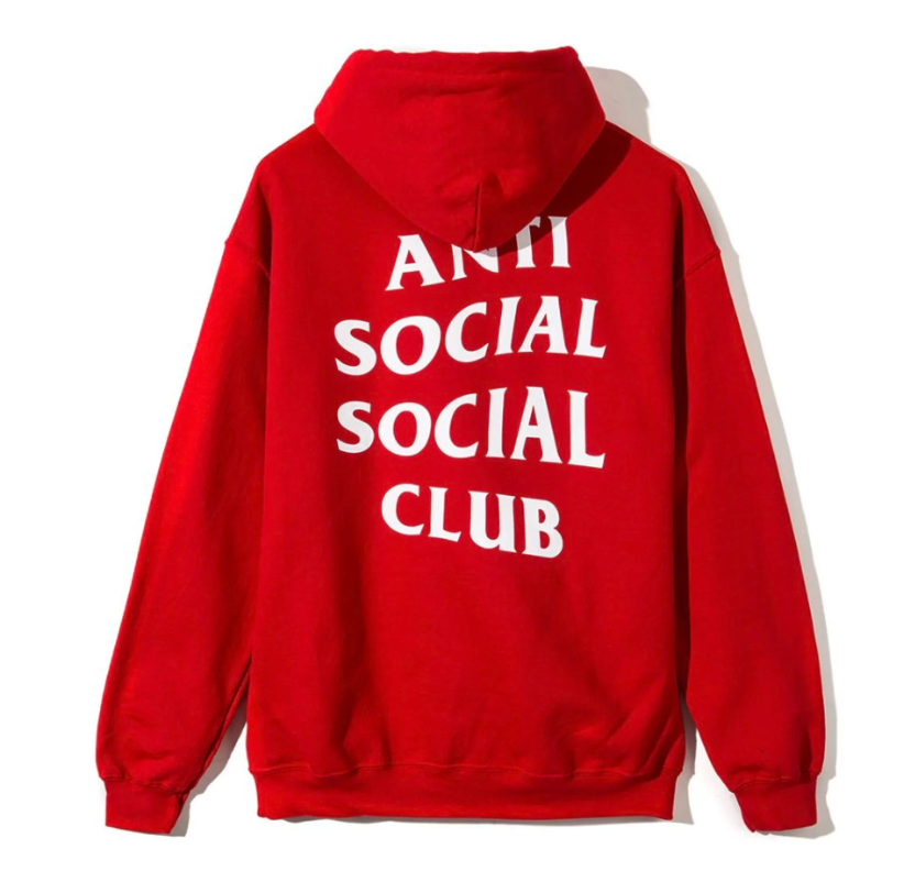 Anti Social Red Hoodie