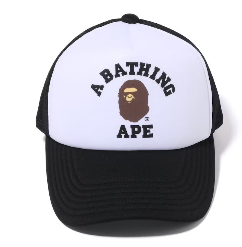 Bape Black Trucker Hat