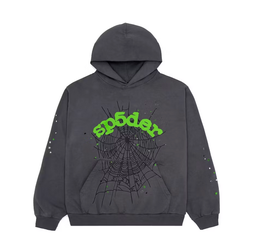 Sp5der Slate Grey Hoodie
