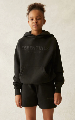 Kids Essentials Black Hoodie