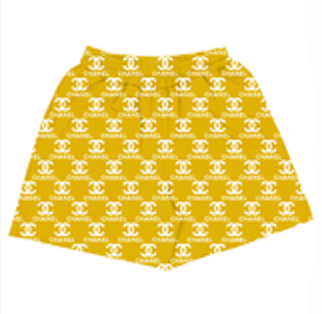 Yellow Chanel Shorts