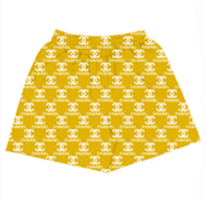 Yellow Chanel Shorts