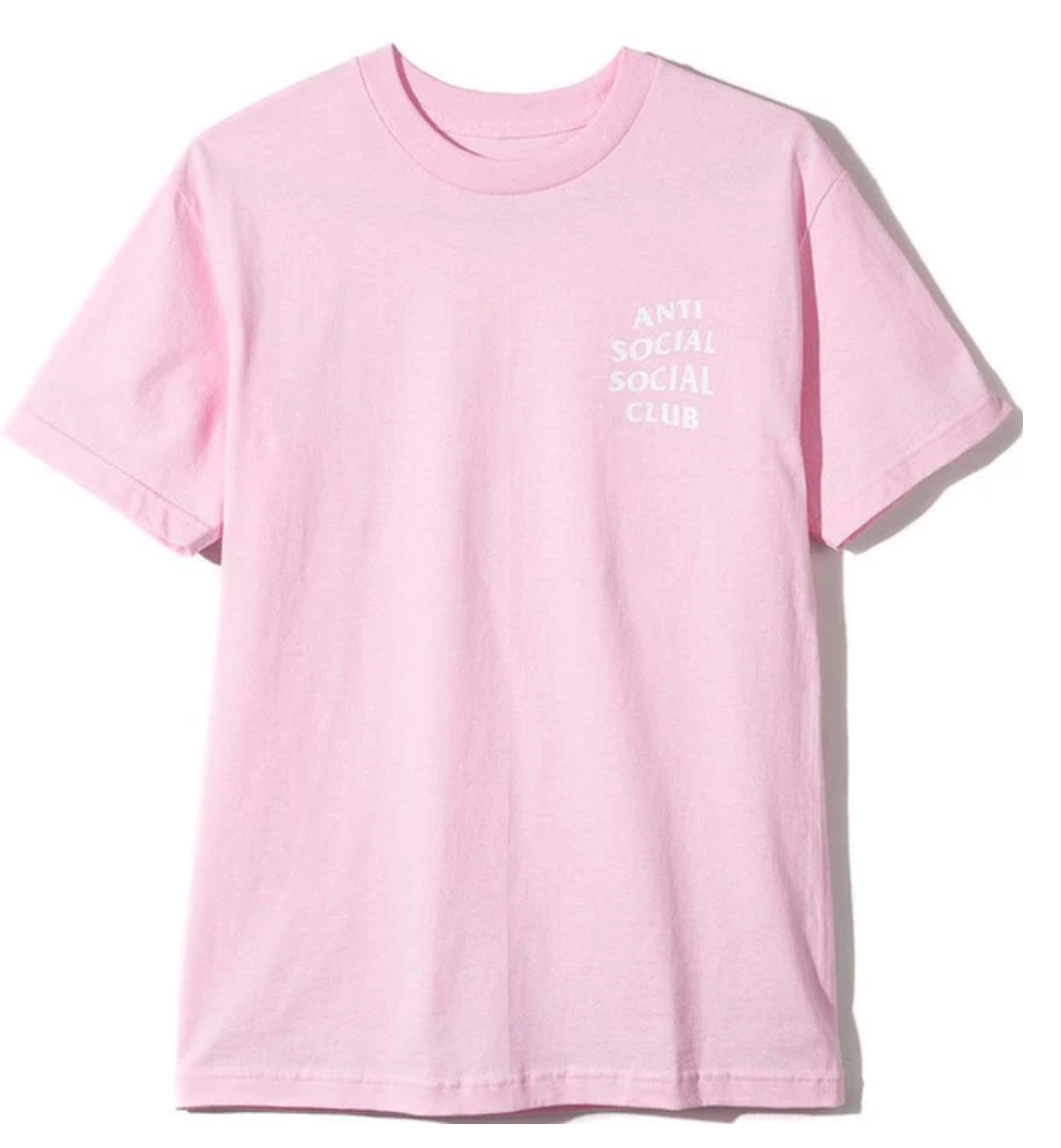 Anti Social Social Club Logo 2 Tee Pink