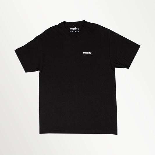 mutiny black tee shirt