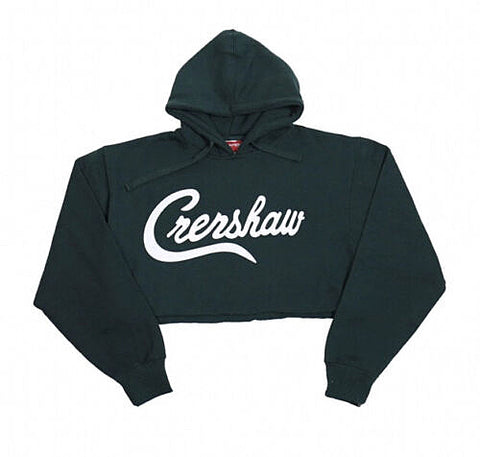 Crenshaw Crop Top Forrest Hoodie