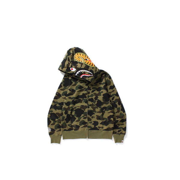 Bape Green Camo Zip-Up Hoodie