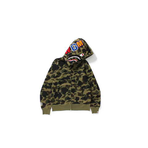 Bape Green Camo Zip-Up Hoodie