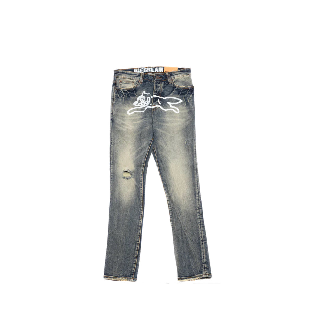 Ice Cream Running Dog Blue Wash Jeans