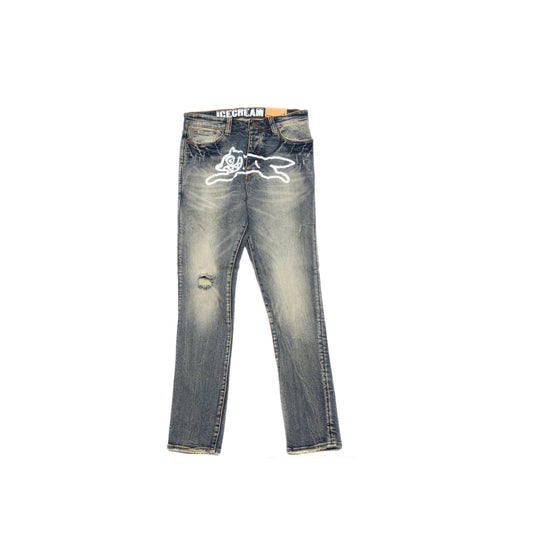 Ice Cream Running Dog Blue Wash Jeans