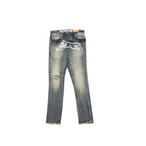 Ice Cream Running Dog Blue Wash Jeans