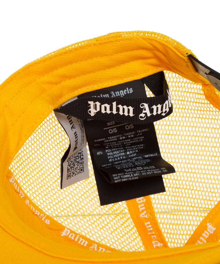 Palm Angels Curve Logo Trucker Hat